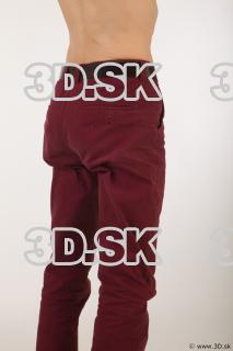 Thigh red trousers brown shoes of Sidney 0006